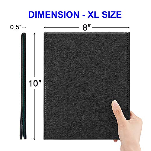 OMIRO Travel Folding Makeup Mirror Portable PU Leather Mirror with Adjustable...