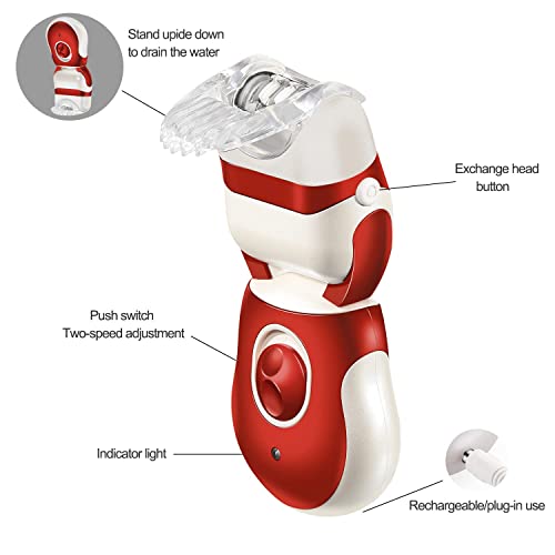 Electric Epilator For Women, 3 in 1 Hair Removal Razor Hair Shaver With Callo...