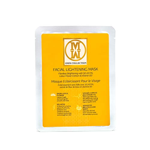 OMM Collection Bio-cellulose Coconut Gel Facial Sheet Masks- Skin Care (Pack ...