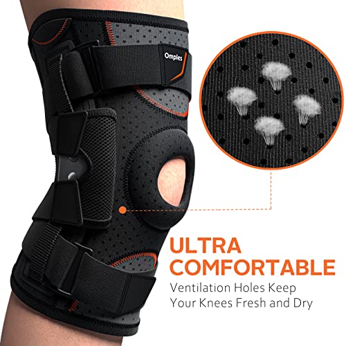 Omples Hinged Knee Brace for Knee Pain Knee Braces for Meniscus Tear Knee Sup...