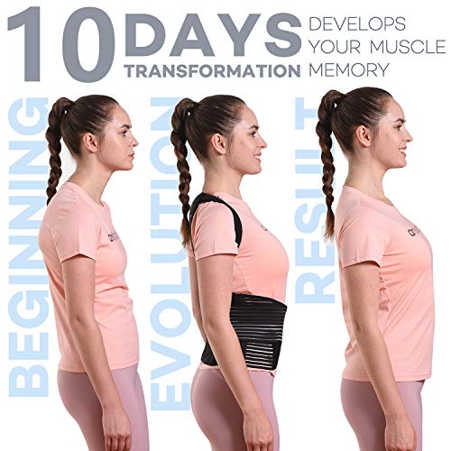 Omples Posture Corrector for Women and Men Back Brace Straightener Shoulder U...