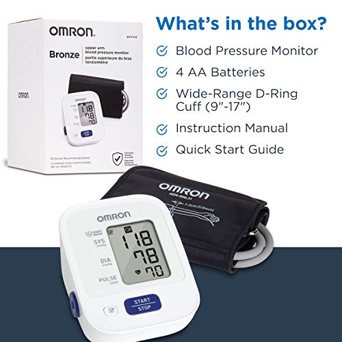 OMRON Bronze Blood Pressure Monitor, Upper Arm Cuff, Digital Blood Pressure M...