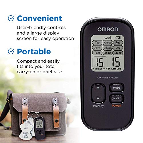 OMRON Max Power Relief TENS Unit Muscle Stimulator, Simulated Massage Therapy...