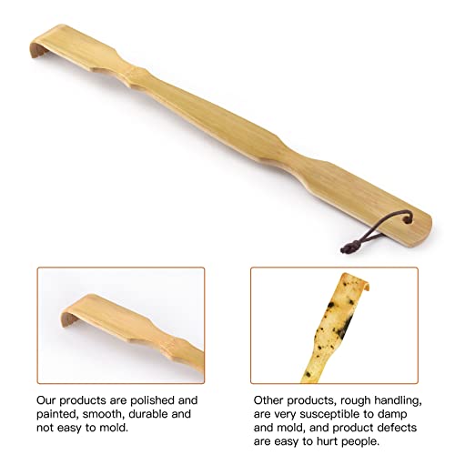 Omszte Bamboo Back Scratcher,100% Natural Bamboo Back Scratchers for Itching ...