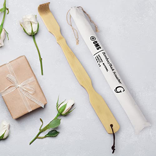 Omszte Bamboo Back Scratcher,100% Natural Bamboo Back Scratchers for Itching ...