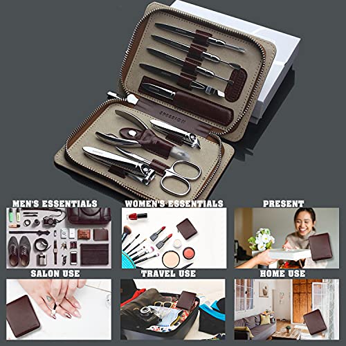 Nail Clippers Set Manicure Pedicure Kit, Professional Grooming Kit, Stainless...