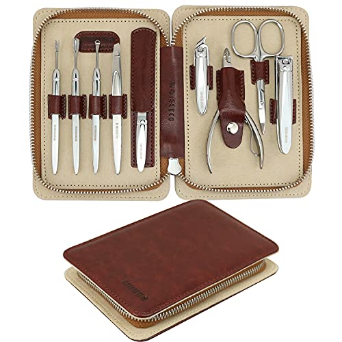 Nail Clippers Set Manicure Pedicure Kit, Professional Grooming Kit, Stainless...