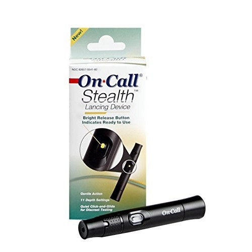 On Call Stealth Adjustable Lancing Device, 11 Depth Settings