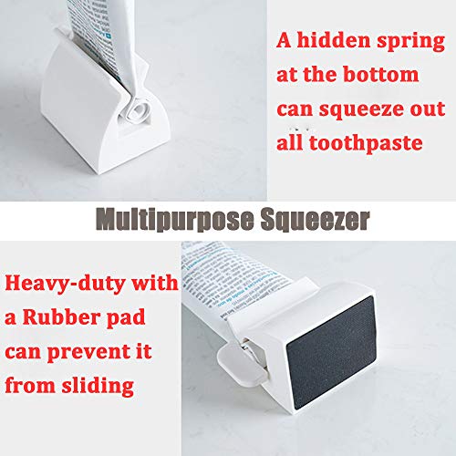 Rolling Tube Toothpaste Squeezer Heavy Duty Toothpaste Dispenser With Rubber ...