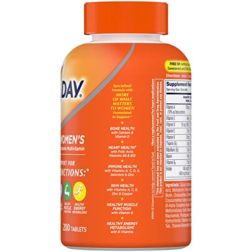 One A Day Women’s Multivitamin, Supplement with Vitamin A, Vitamin C, Vitamin...