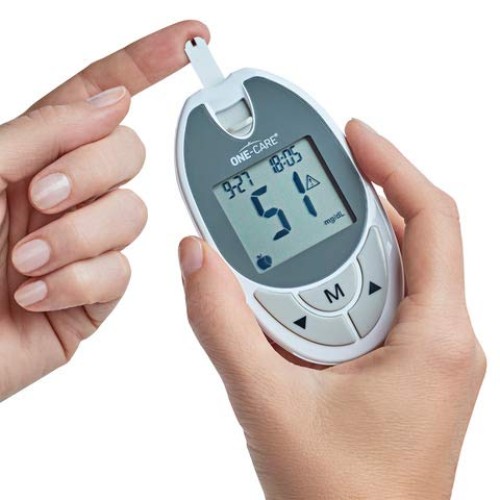 ONE-CARE™ Diabetes Testing Kit: Blood Glucose Monitor System with Blood Sugar...