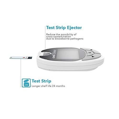 ONE-CARE™ Diabetes Testing Kit: Blood Glucose Monitor System with Blood Sugar...