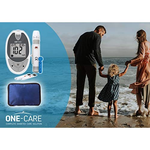 ONE-CARE™ Diabetes Testing Kit: Blood Glucose Monitor System with Blood Sugar...