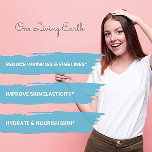 One Living Earth Collagen Facial Mask for Women - Collagen, Triple Action Cla...