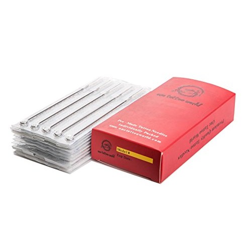 1TattooWorld 50 Pcs 9 Round Liner Sterilized Tattoo Needles, OTW-50-9RL
