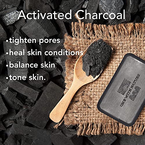 DEAD SEA Salt CHARCOAL SOAP 3 pk – Activated Charcoal, Shea Butter, Argan Oil...