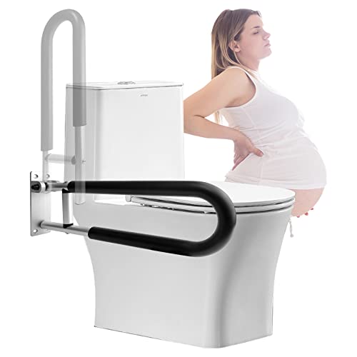 Toilet Safety Handicap Grab Bars,Medical Adjustable Rail for Toilet Aid,24 In...