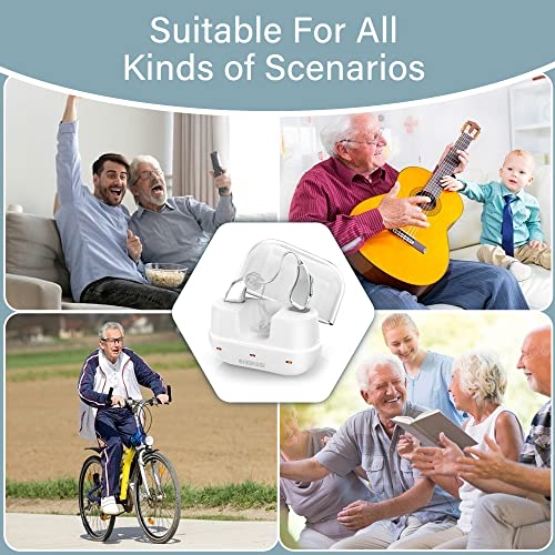 Onebridge Hearing aids, Upgraded Rechargeable Hearing Aids for Seniors, Sound...
