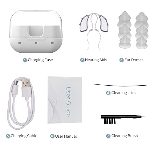 Onebridge Hearing aids, Upgraded Rechargeable Hearing Aids for Seniors, Sound...