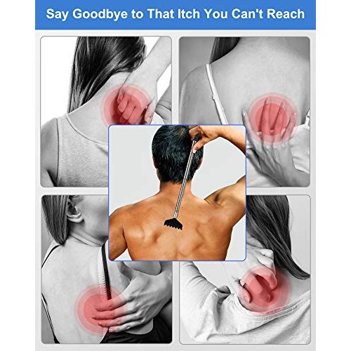 ONEEKK Portable Extendable Back Scratcher, 2 Pack Metal Telescoping Backscrat...
