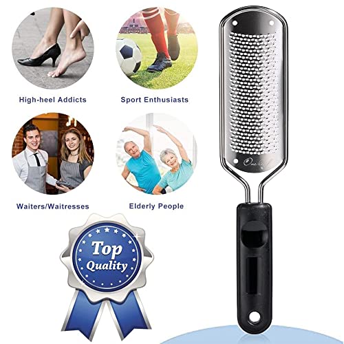 Oneleaf 2PCS Professional Pedicure Rasp Foot File Cracked Skin Corns Callus R...