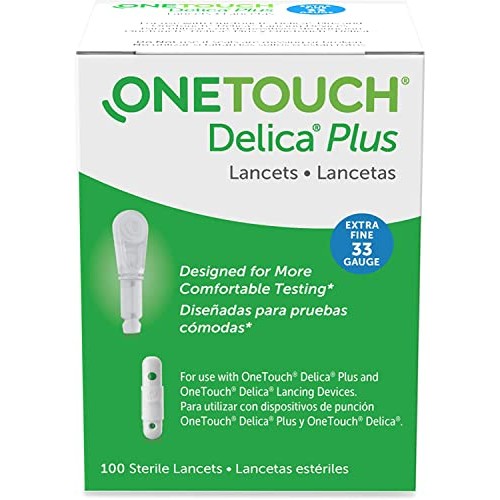OneTouch Delica Lancets, 33 Gauge, 100 Count