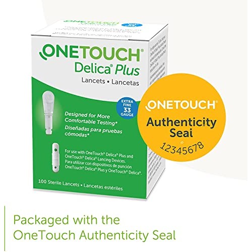 OneTouch Delica Lancets, 33 Gauge, 100 Count