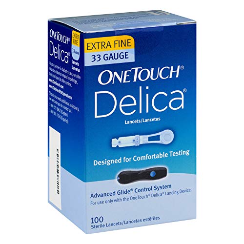 OneTouch Delica Lancets, 33 Gauge, 100 Count