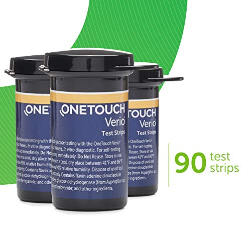 OneTouch Verio Diabetes Test Strips Value Pack - 30 Count (3 Pack)
