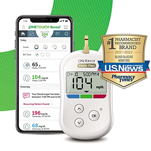 OneTouch Verio Flex Blood Glucose Monitor - Blood Sugar Monitor