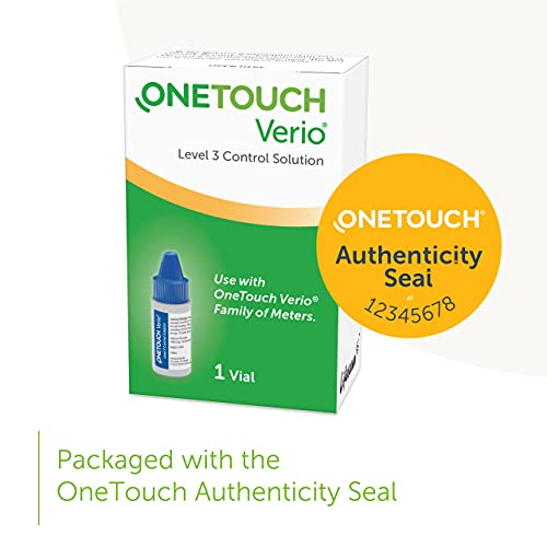OneTouch Verio Level 3 (Mid) Control Solution for Blood Glucose Meters, Test ...