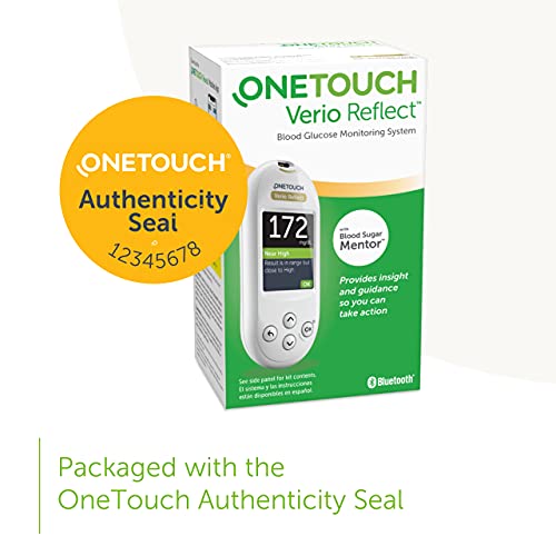 ONETOUCH Verio Reflect Blood Glucose Test Kit includes Meter, Test Strips and...