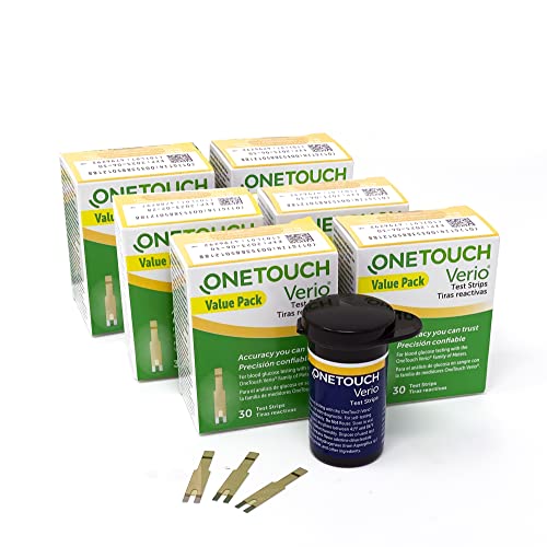 OneTouch Verio Test Strips for Diabetes Value Pack - 180 Count | Diabetic Tes...