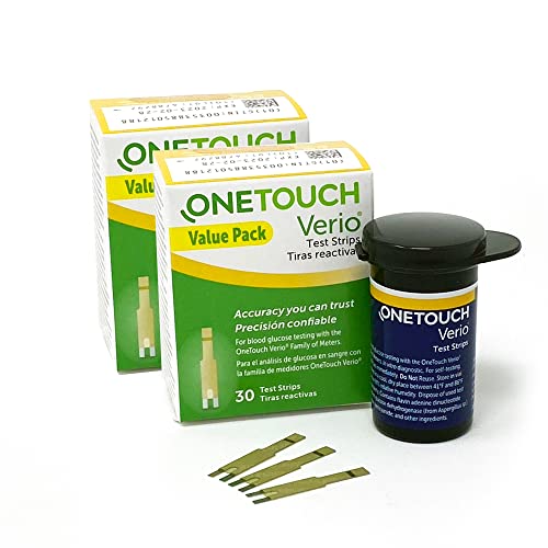 OneTouch Verio Test Strips for Diabetes Value Pack - 60 Count | Diabetic Test...