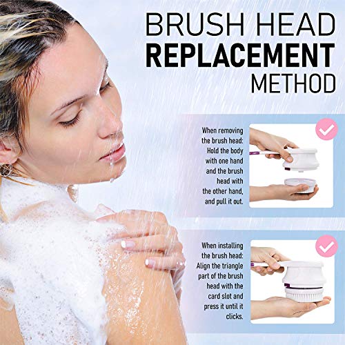 Electric Body Brush Electric Massaging Bath Silicon Body Scrubber Waterproof ...