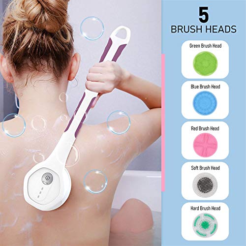 Electric Body Brush Electric Massaging Bath Silicon Body Scrubber Waterproof ...
