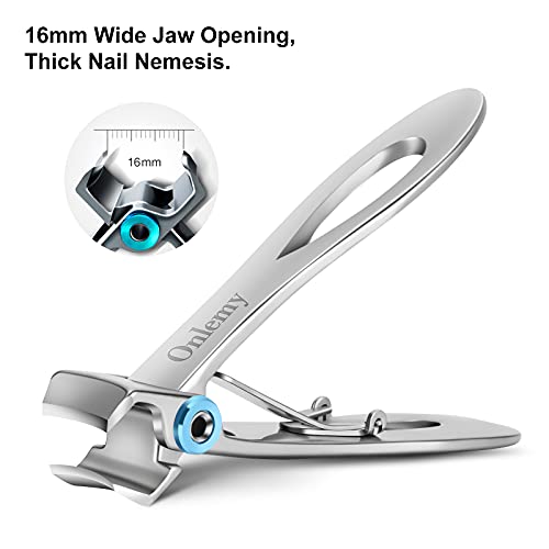 Large Nail Clippers Set (5Pcs), Sharp Heavy Duty Toenail and Fingernail Clipp...