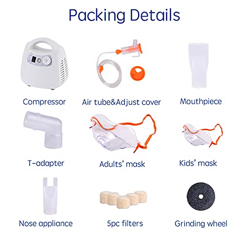 Nebulizer Machine Air Compressor Machine for Kids Adults Babies Portable Pers...