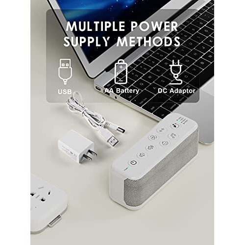 Sleep Sound Machine for Sleeping Adults & Baby, Portable White Noise Machine ...