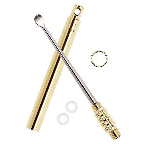ONLYKXY Ear Wax Removal Tool,Folding Type Titanium Alloy Ear-Pick Cleaner Por...