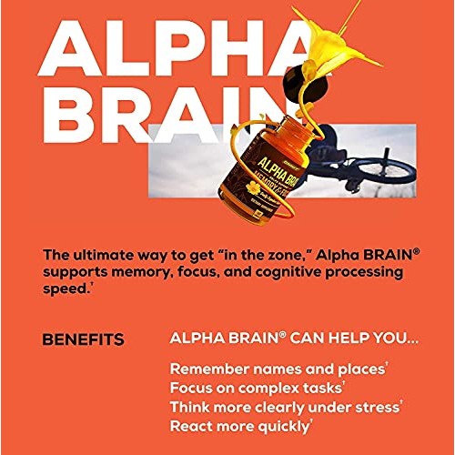 ONNIT Alpha Brain (30ct) - Premium Nootropic Brain Supplement - Focus, Concen...