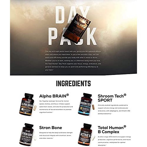 ONNIT Total Human - Daily Vitamin Packs for Men & Women (60 Pack) - 10x Your ...