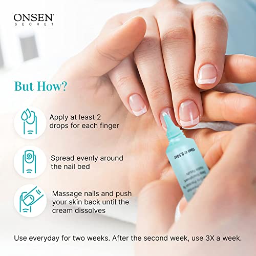 Onsen Cuticle Cream, Cuticle Oil in Deep Action - Japanese Natural Healing Mi...