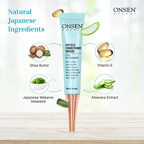 Onsen Cuticle Cream, Cuticle Oil in Deep Action - Japanese Natural Healing Mi...
