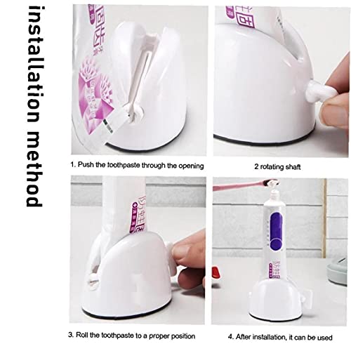 Onsinic Rolling Tube Toothpaste Squeezer Dispenser for Bathroom Accessories T...