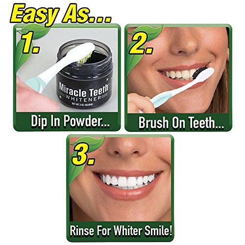 New! As Seen On TV Miracle Teeth Whitener - The Natural Way To Whiten Teeth!