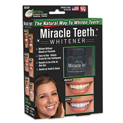 ONTEL Miracle Teeth Whitener | Natural Whitening Coconut Charcoal Powder | Ge...