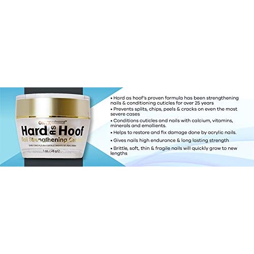Hard As Hoof Nail Strengthening Cream with Coconut Scent Nail Strengthener, N...