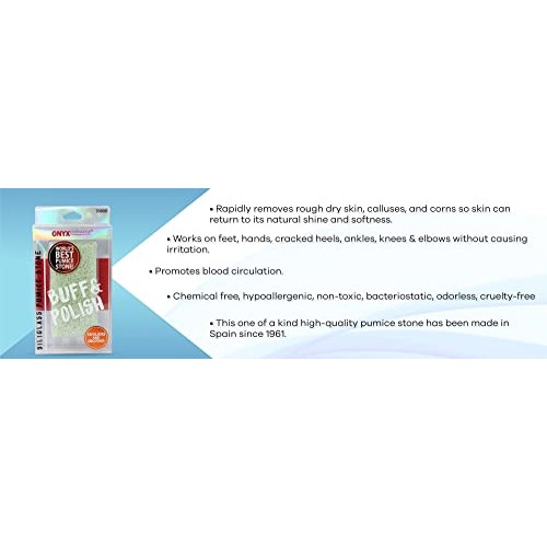 Onyx Professional Double Sided 100% Siliglass Callus Remover Pumice Stone