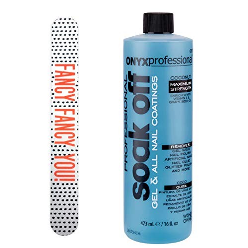 Onyx Professional Soak Off Nail Polish Remover Kit With 7" Fashion Nail File,...